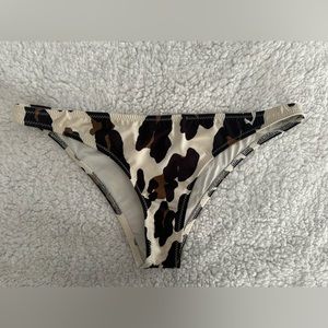 Leopard Solid & Striped bikini bottoms